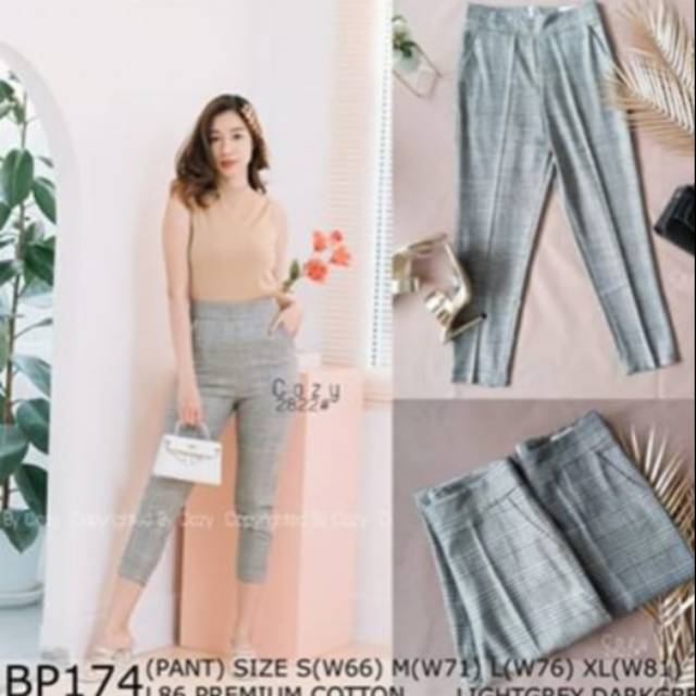 Celana COZY BKK size Xl Dark Grey