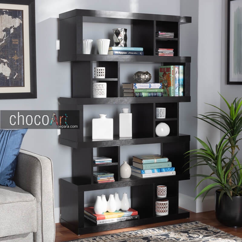 Lemari Partisi dua muka jati / penyekat ruangan minimalis / penyekat ruangan custom terbaru / pembat