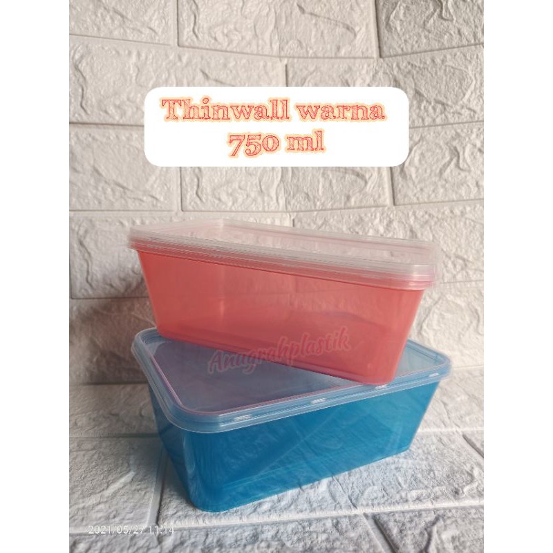 Thinwall Container Warna 750 ml per slop