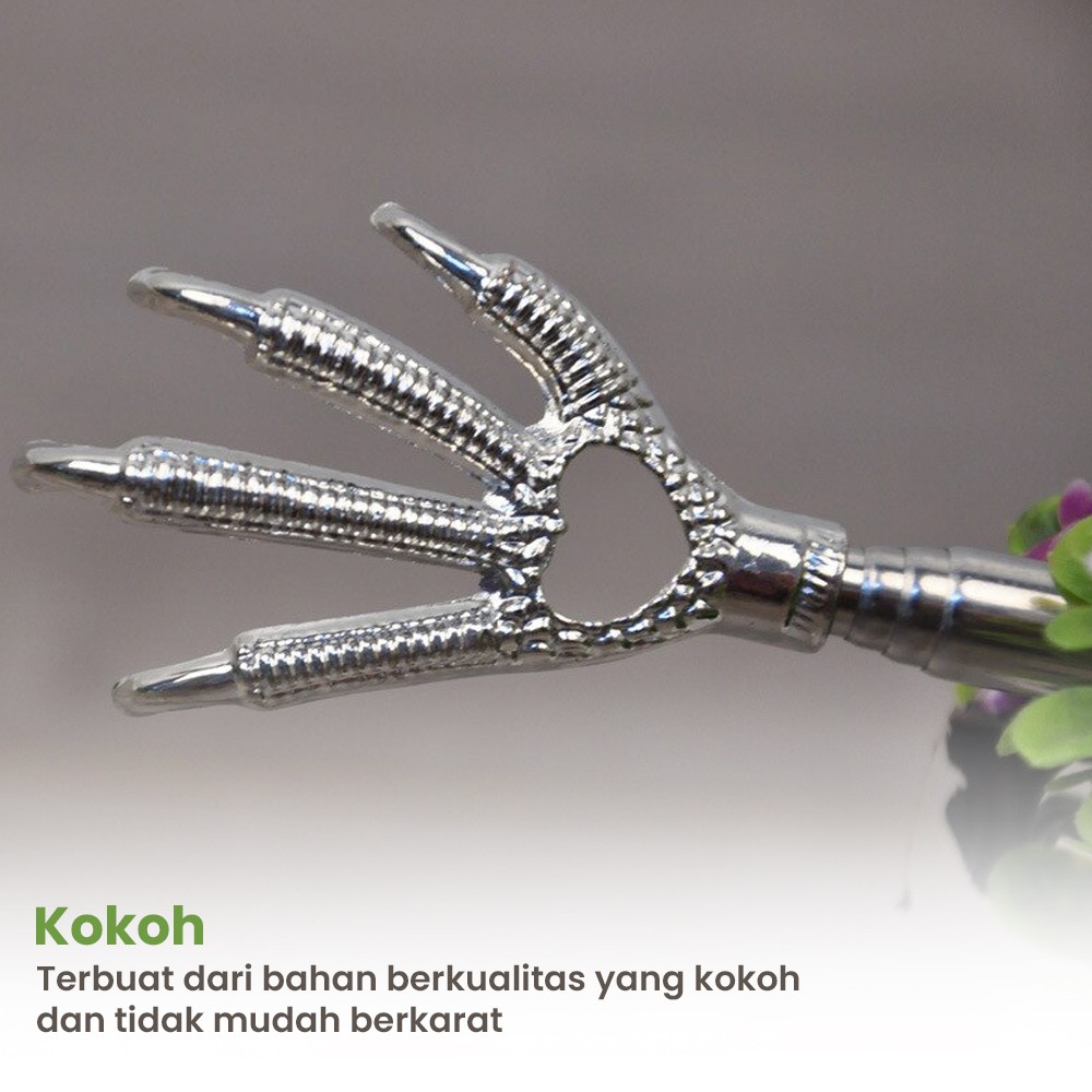 Alat Garuk Punggung Teleskopik Eagle Scratcher Stainless Steel