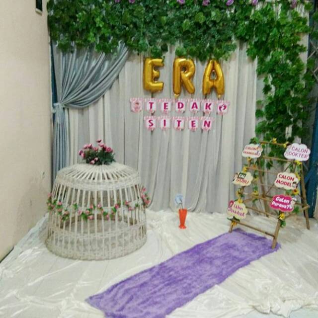 Backdrop tedhak sitten / turun tanah / 7 bulanan