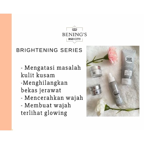 BENINGS SKINCARE by DR.OKY PRATAMA / PAKET BRIGHTENING/FREE MINI GOLD/MARCHANDISE BENING'S-2