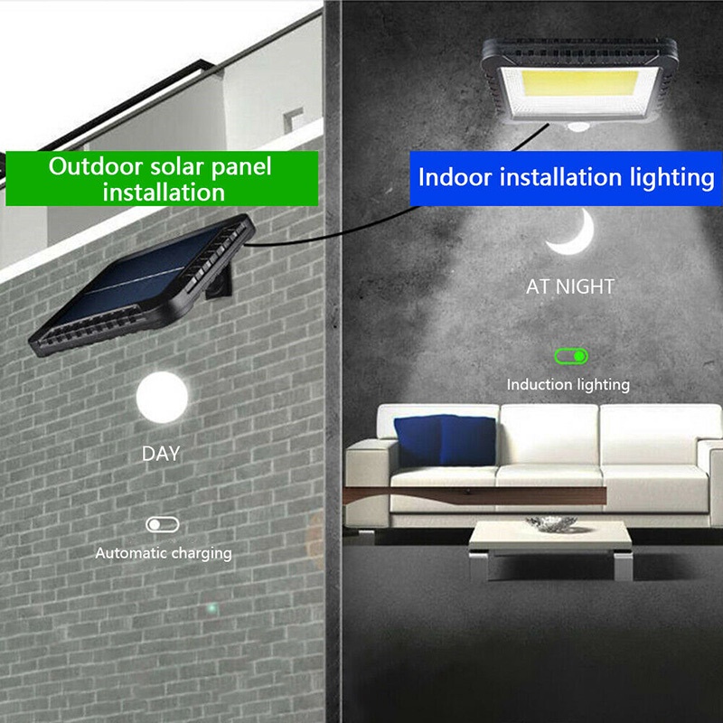 Lampu Taman Solar Sensor Gerak 120 LED Tenaga Surya / Lampu Taman Solar 120 LED Tenaga Surya Lampu Sorot Sensor Gerak-4