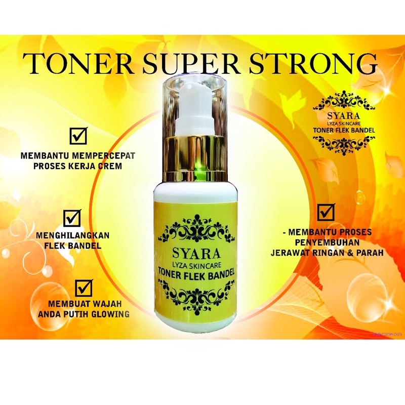TONER STRONG Flek bandel & jerawat parah syara lyza skincare