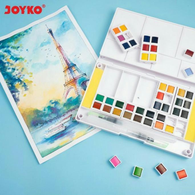 

SALE JOYKO WATERCOLOR WC 2003 POCKET BOX SET 48/ CAT AIR JOYKO PERALATAN MELUKIS ART SET MENGGAMBAR
