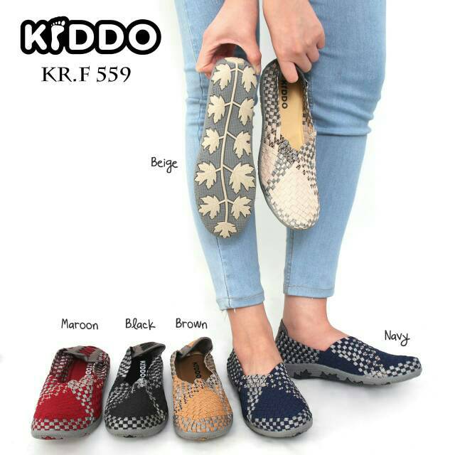 Sepatu Rajut KIDDO F559 Flat ORIGINAL