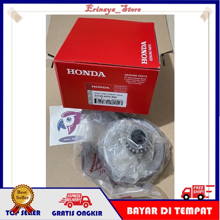 ORIGINAL AHM Mangkok Ganda Lonceng Kampas Motor Honda Kharisma Karisma Supra X 125 KPH Karbu Lama Or