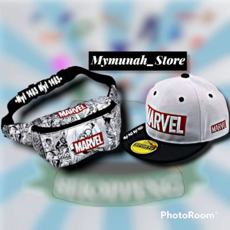 Waistbag Tas Selempang Anak Laki Laki Karakter Marvel Super Hero Murah