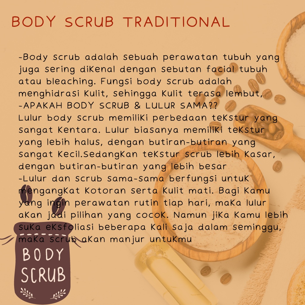 BPOM BODY SCRUB ALA SALON 100M-200ML/ LULUR BADAN BY ACL / BRIGHTENING BODY SCRUB PENCERAH TERMURAH