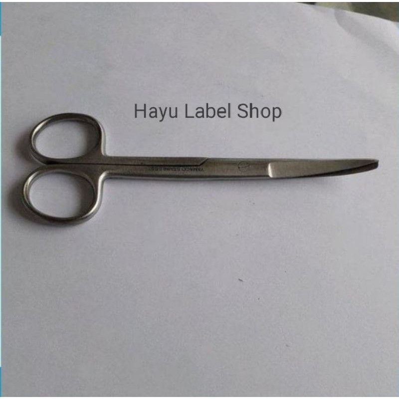 

gunting tajam tumpul bengkok 14 cm - gunting medis