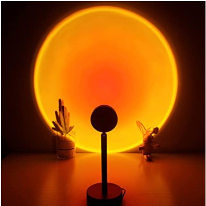 Sunset Lamp  Lampu Tidur Proyektor LED with Sunset  Rainbow  Sun Colour USB Caseseller