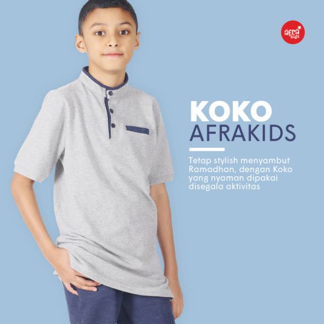 BAJU KOKO ANAK SET CELANA + BAJU AFRAKIDS