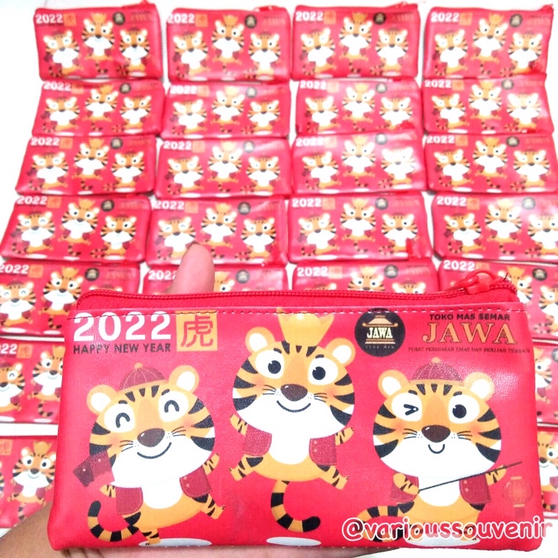 Custom Nama Dompet Imlek Angpao Panjang Minimum 25pcs 1 Gambar 1 Nama Sama PO 7 Hari Size 17x9cm