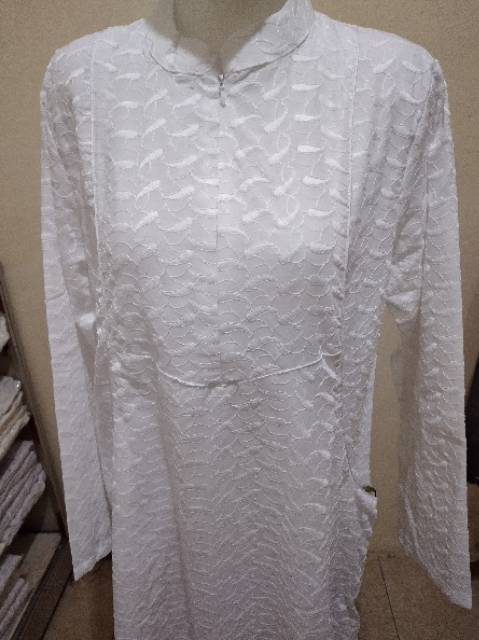 recommended gamis katun putih / gamis katun terbaru