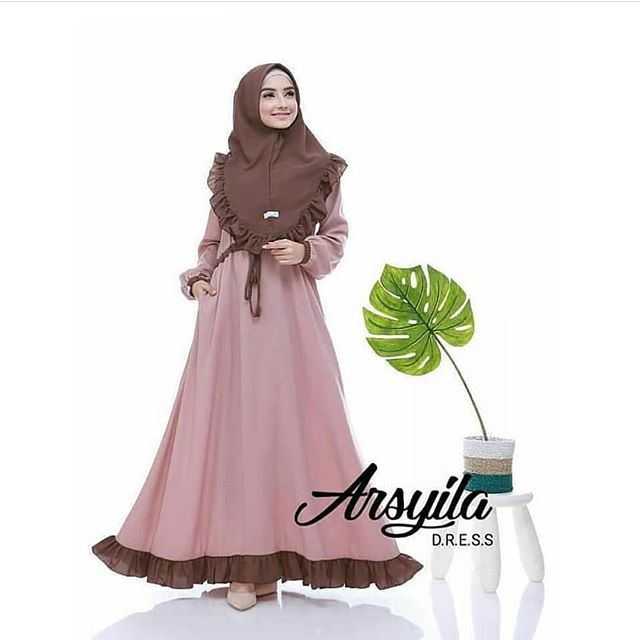 (Promo) Set Syari Polos Maxmara Lux Anayah Real Pic Haji 