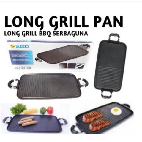 [MASAK] - SUGGO LONG GRILL PAN BBQ MULTIFUNGSI / ALAT PEMANGGANG BBQ