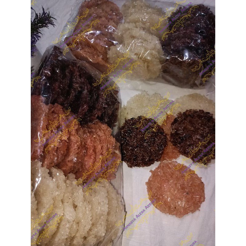 

Ranginang / Rengginang Isi 30pcs Mix Rasa Terasi, Bawang, Ketan Hitam