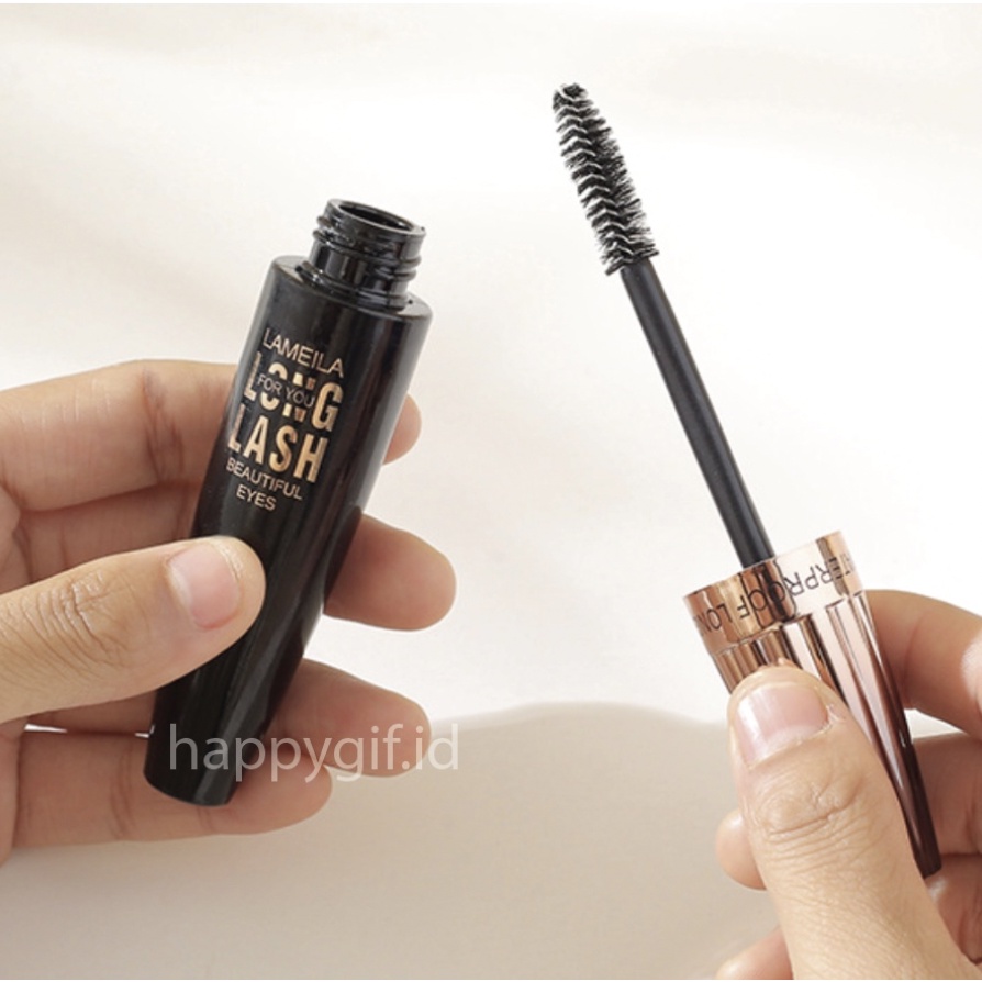 LAMEILA Gold Mascara Long Lash Curling Maskara Slender Waterproof LA051