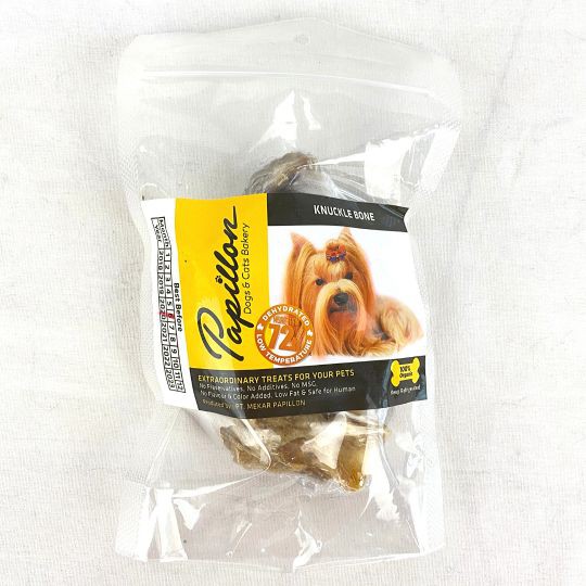 

Pet Republic Dog Snack Natural PAPILLON Knuckle Bone