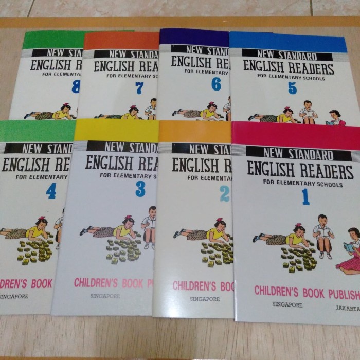 

❤BISA COD❤ Paket 8 Buku New Standard English Readers For Elementary Schools