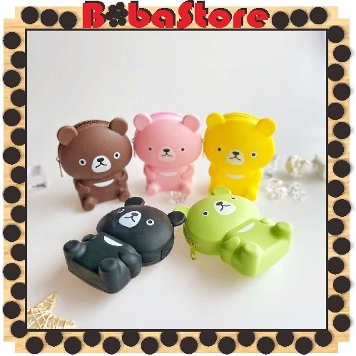 BOBASTORE D034 Dompet Koin Mini Karakter Dompet Silikon Dompet Silicon Coin Import