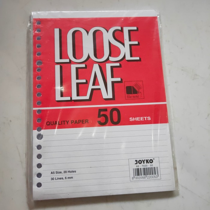 

loose leaf A5 50 joyko