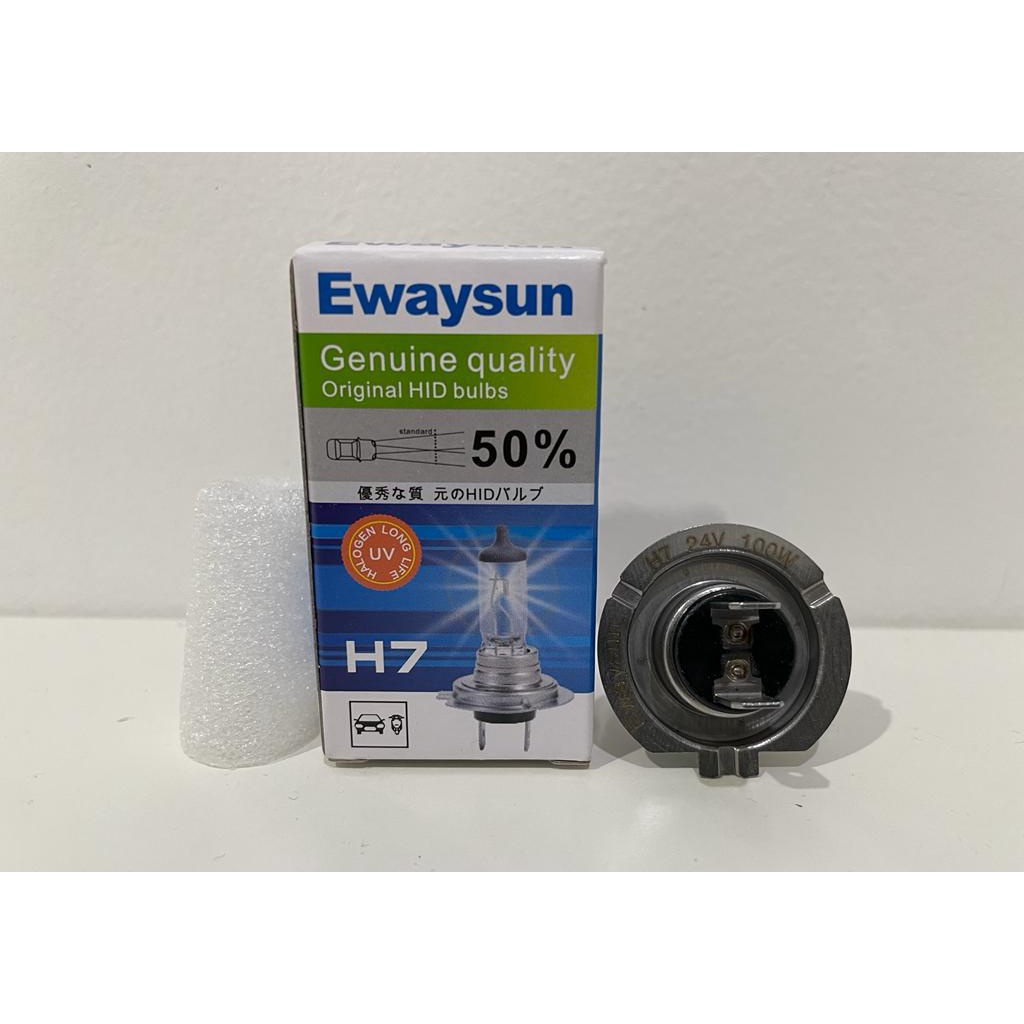 Lampu Halogen Ewaysun H7 24V 100W / Halogen H7 24 Volt 100 Watt