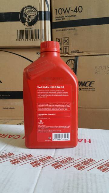 OLI MESIN MOBIL SHELL HELIX HX3 20W-50 1 LITER