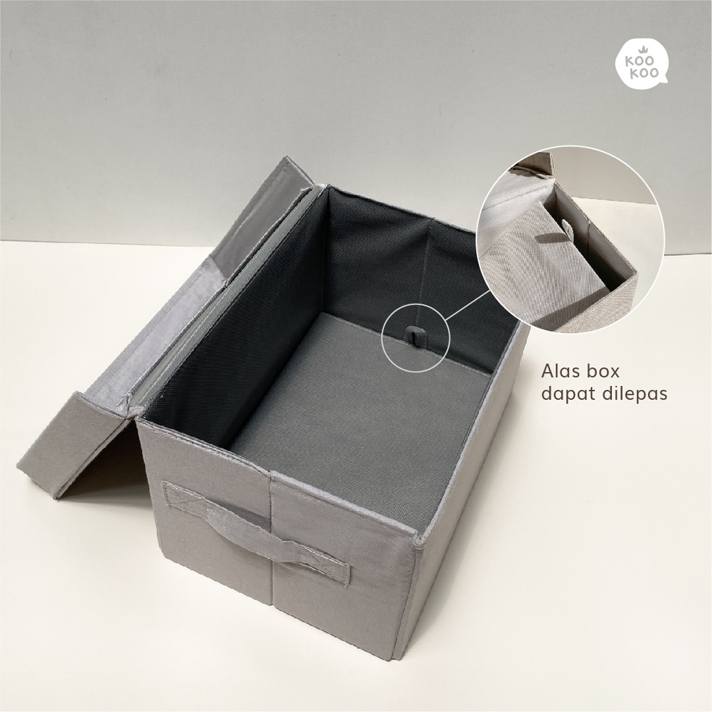 IAMKOOKOO Foldable Storage Box Organizer / Kotak Penyimpanan Serbaguna [Dae Box]