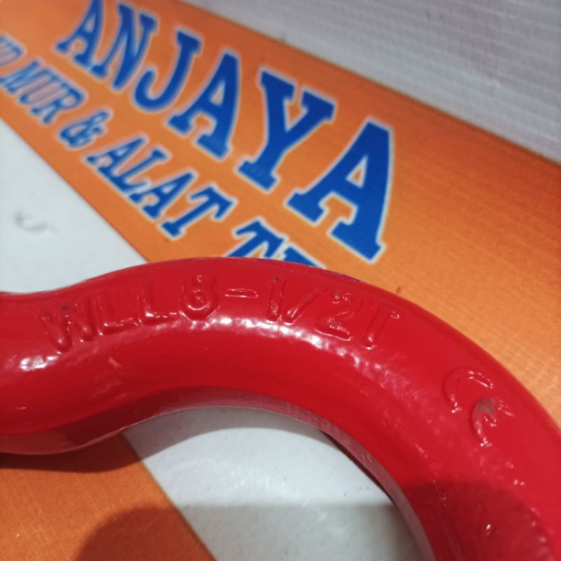 Wipro Bow Shackle Omega 8.5 Ton (segel lurus)