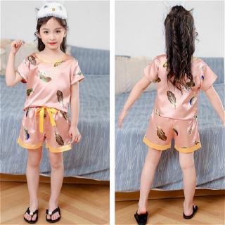Setelan Piyama Korea Kaos  T Shirt Lengan  Panjang  Celana 