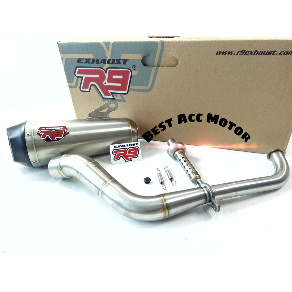 KNALPOT R9 ALPHA ADV 150 PCX 150 AEROX LEXI NMAX NEW NMAX OLD VARIO 125 150 NEW PCX 160 NEW PCX 150-1