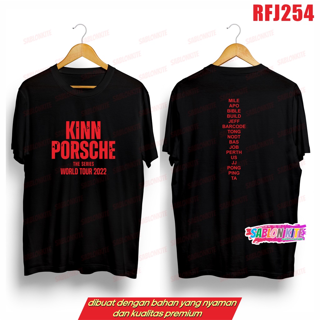 MURAH!!! KAOS THAILAND KINN PORSCHE RFJ254 SABLON DEPAN BESAR KINNPORSCHE