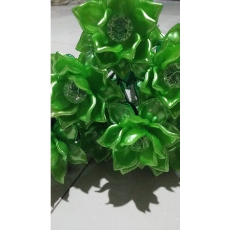 bunga akrilik bahan mutiara