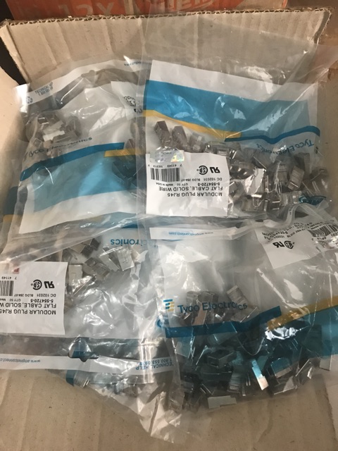 CONNECTOR RJ45 Besi konektor lan cat5e cat6e amp isi 50pc