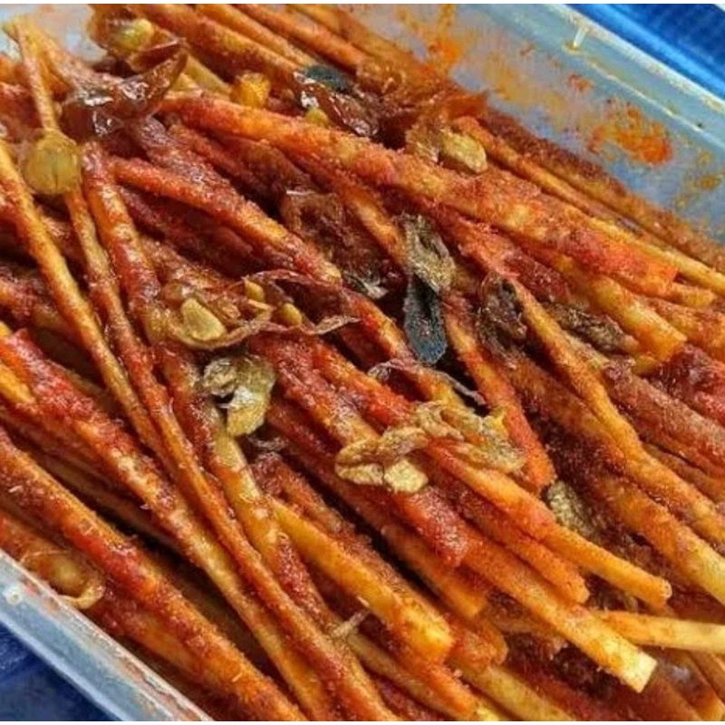 

mie lidi gepeng basah pedas