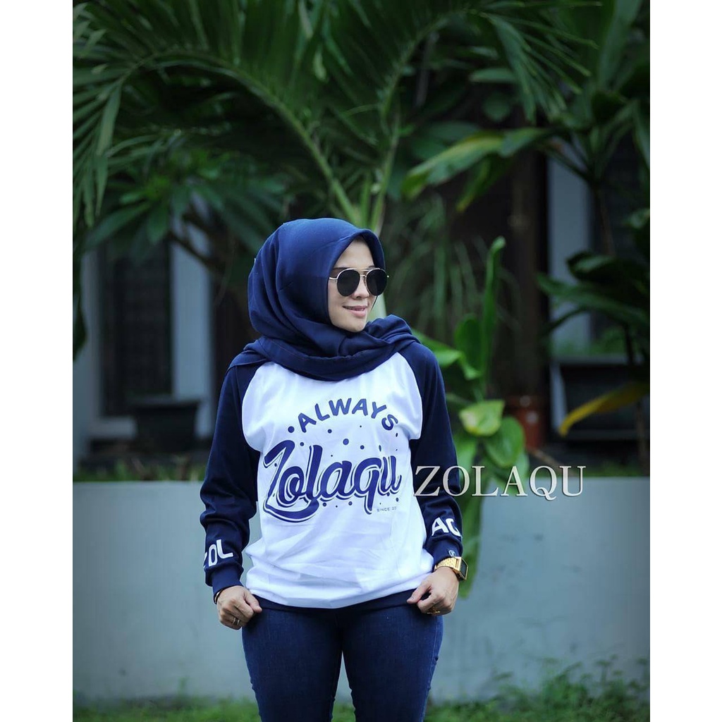 ZOLAQU Kaos Lengan Panjang Wanita (Blouse)