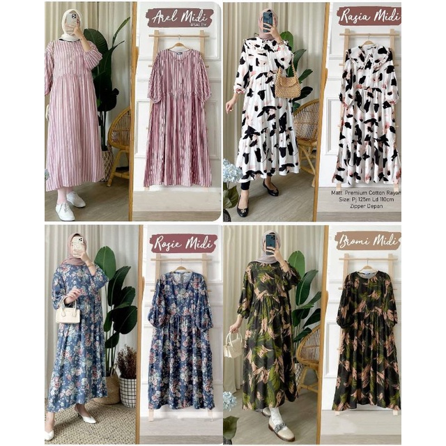 Midi Dress / Midi Tunik / Dress