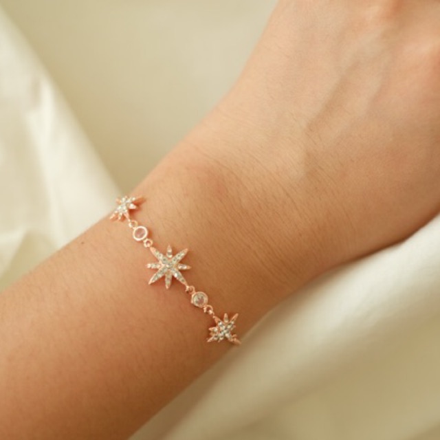 Ark.co - Metier (star, flower) bracelet gelang serut adjustable bintang bunga minimalis