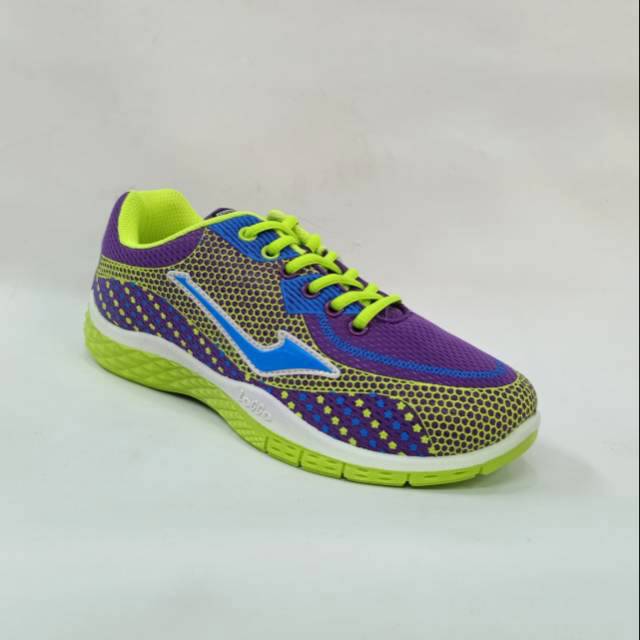 (BIG SALE) Sepatu Olahraga Sport Wanita Loggo Jogger Jean Purple