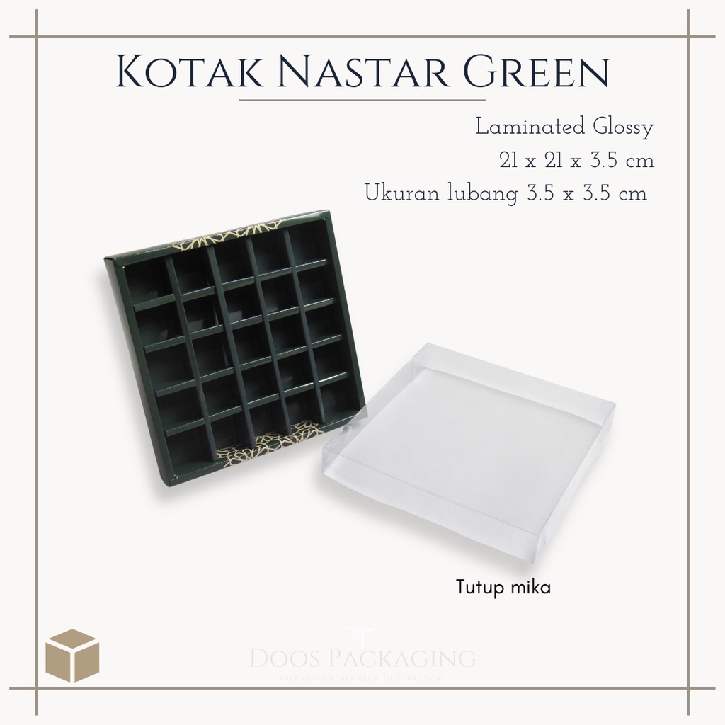 Box Packaging Nastar Sekat Mika Lebaran Hampers