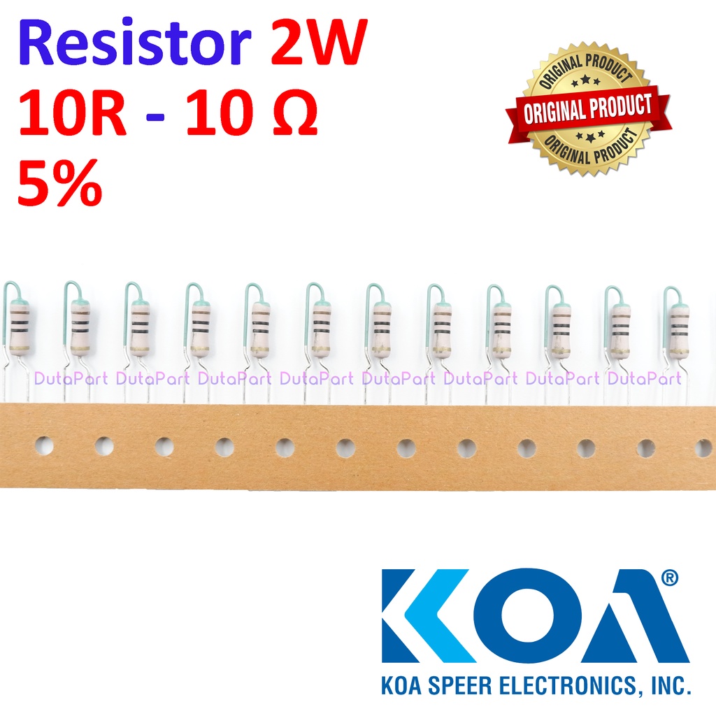 Resistor 10 Ohm 2 Watt 5% ORIGINAL KOA 2W 10R HIGH QUALITY