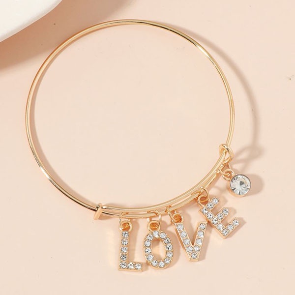 gelang love letter retro simple bracelet jge110(3E1)