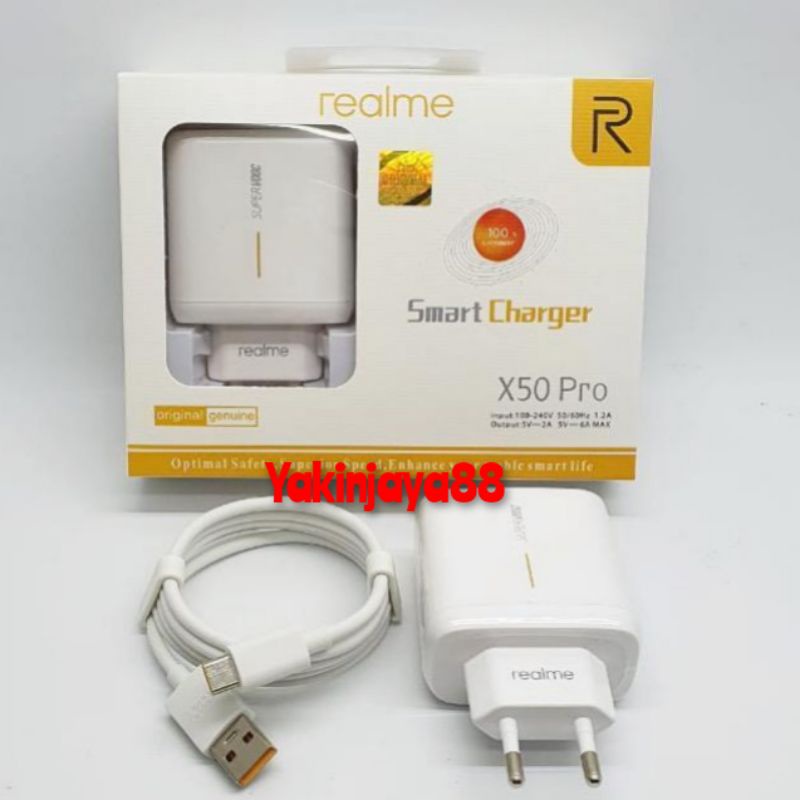 Charger Realme X50 Pro Original / Casan Realme X50 Pro SUPER VOOC  Type C