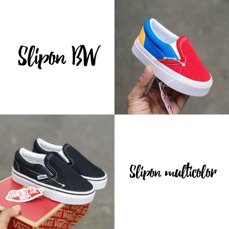 Vans slipon murah sepatu sneaker murah anak anak unisex import quality