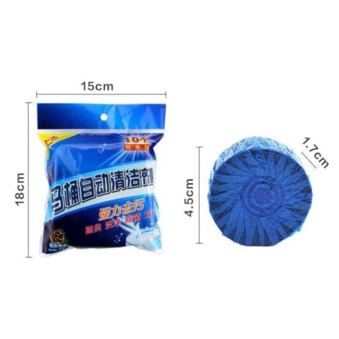 Tablet Biru Pembersih Kloset Closet Toilet WC Sibiru Penyegar 50gram