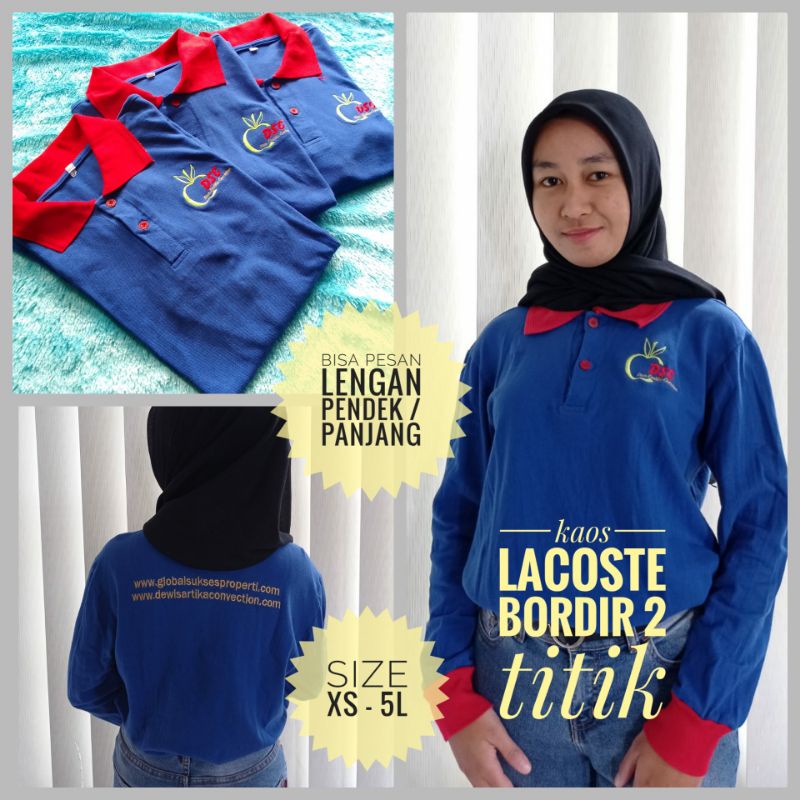 kaos Lacoste Katun Termurah