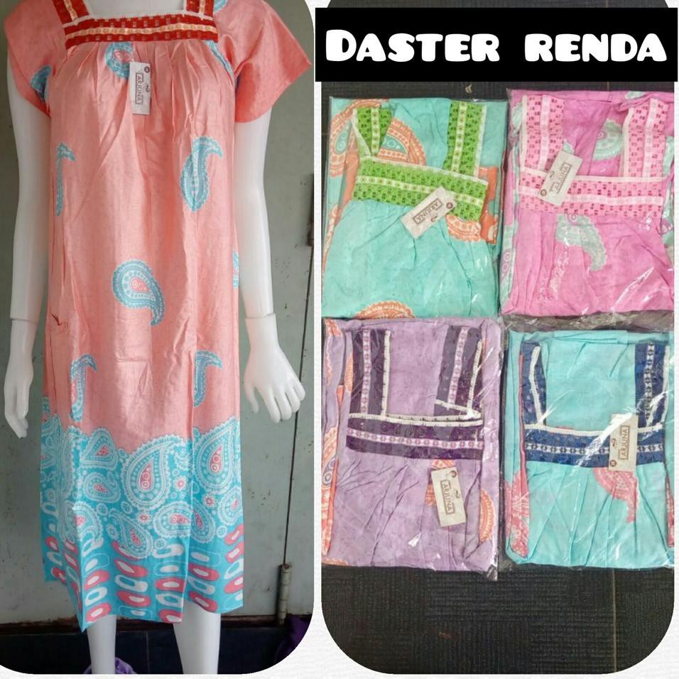 Oke Price Daster  batik  renda baju tidur wanita motif 