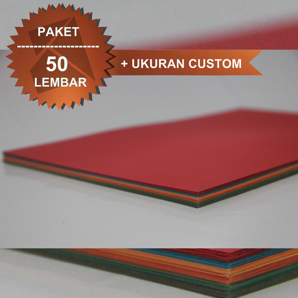 

KERTAS BC / MANILA WARNA A3+ dan A3 PAKET 50 LEMBAR + UKURAN CUSTOM