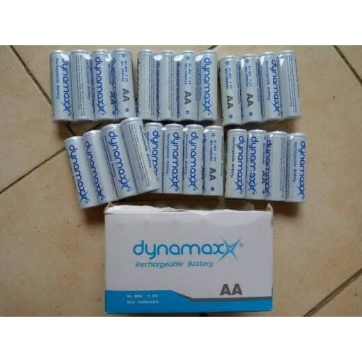 Baterai Batre Baterry Dynamax AA Rechargeable Cas Charger 1000mAh